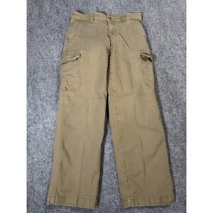 SCOTTeVEST Cargo Pants Mens 30x30 Brown Canvas Travel Utility Pockets Casual